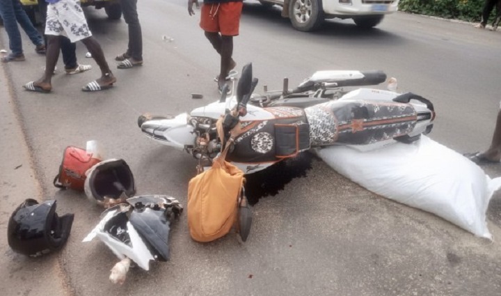 Katiola, plusieurs victimes dans un carambolage de motos, une femme tente de se suicider